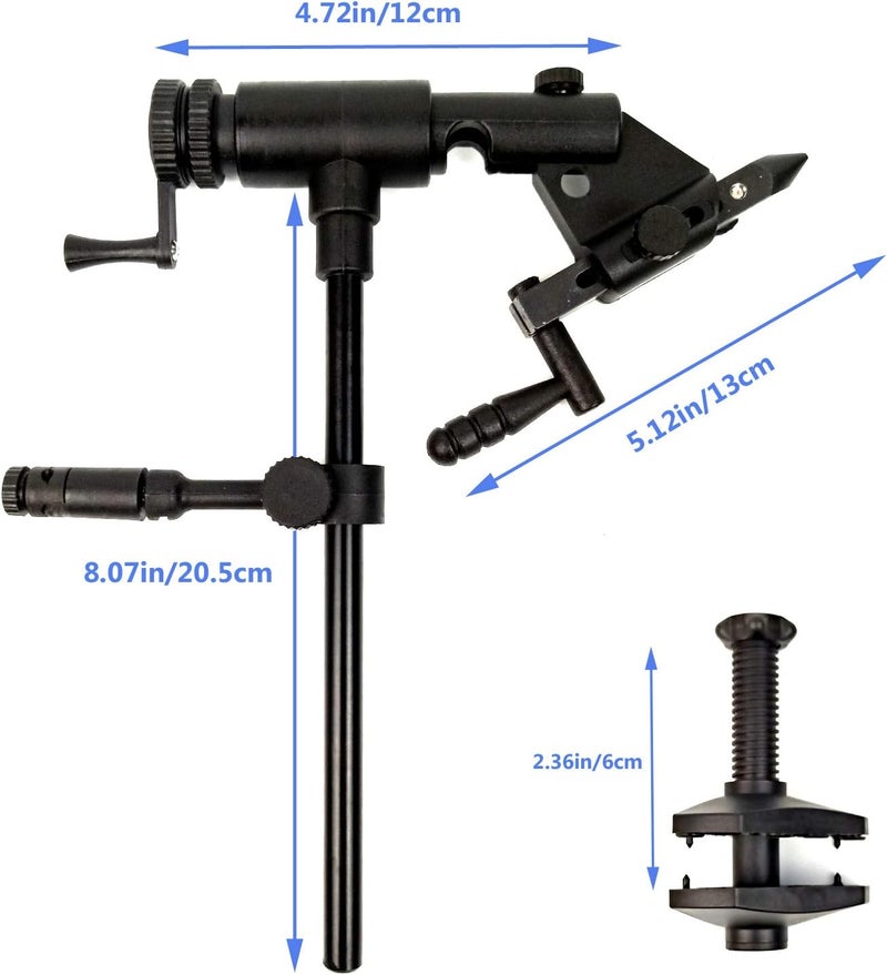 Riverruns II Generation Rotary Fly Tying Vise 360 Degree Rotation Ultra Light Rotary Fly Vise - Image 2